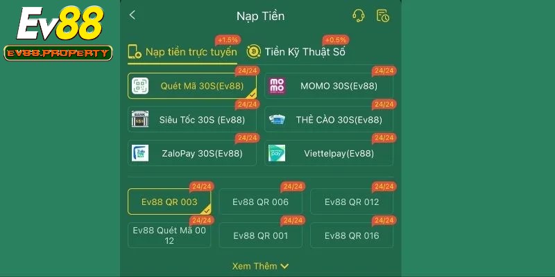 EV88 VIP mở ra cơ hội giao dịch nhanh chóng
